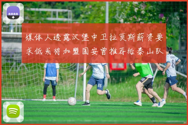 媒体人透露汉堡中卫拉莫斯薪资要求低或将加盟国安曾推荐给泰山队