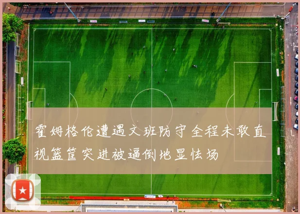 霍姆格伦遭遇文班防守全程未敢直视篮筐突进被逼倒地显怯场